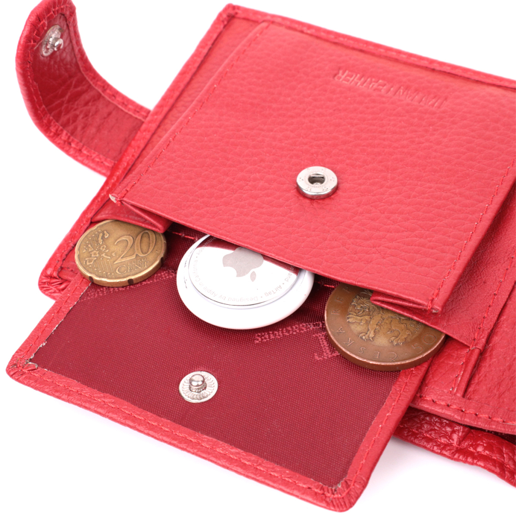 Гаманець ST Leather З натуральної шкіри Червоний (22555) - зображення 8