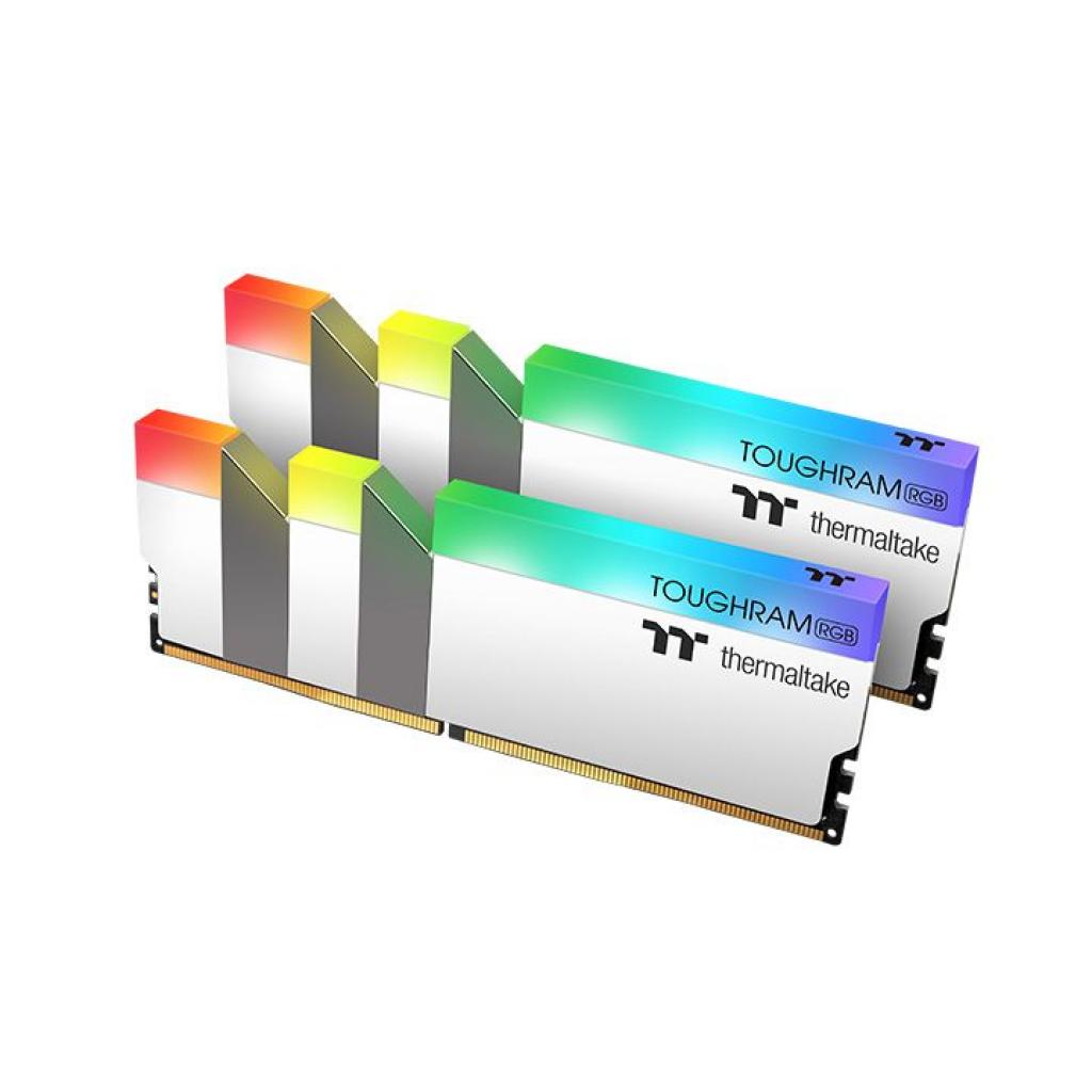 Модуль пам'яті для комп'ютера DDR4 16GB (2x8GB) 3600 MHz Toughram White RGB ThermalTake (R022D408GX2-3600C18A) - зображення 6