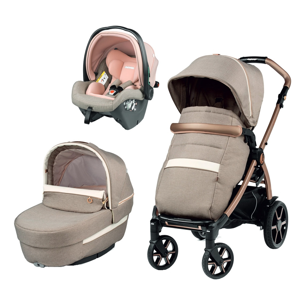 Коляска Peg-Perego 3в1 Book Mon Amour SLK, рожеве золото (PACK-BOOK31SLK0011) - зображення 1
