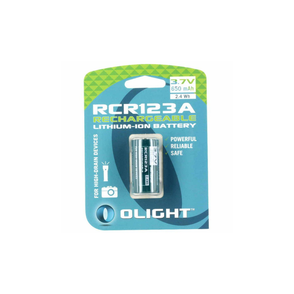 Акумулятор Olight RCR123 (16340) Li-Ion 650 mAh (ORB2-163P06) - зображення 3