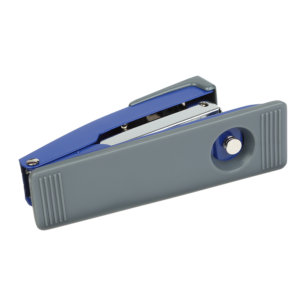 Степлер Buromax металевий, JOBMAX, 20 аркушів, (скоби №24; 26), 112 х 44 х 34 мм, синій (BM.4258-02) - зображення 4