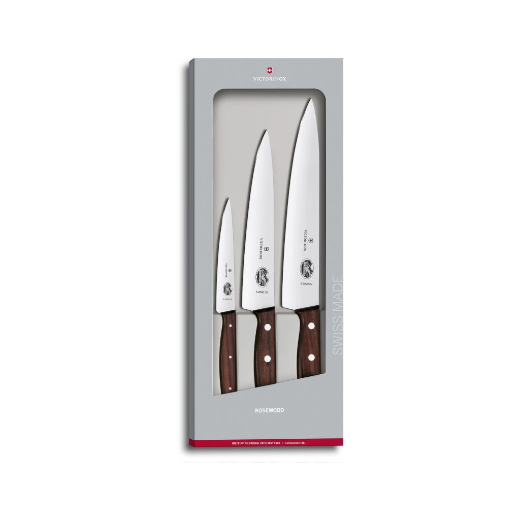 Набір ножів Victorinox Rosewood Carving Set 3 шт (5.1050.3G) - зображення 1
