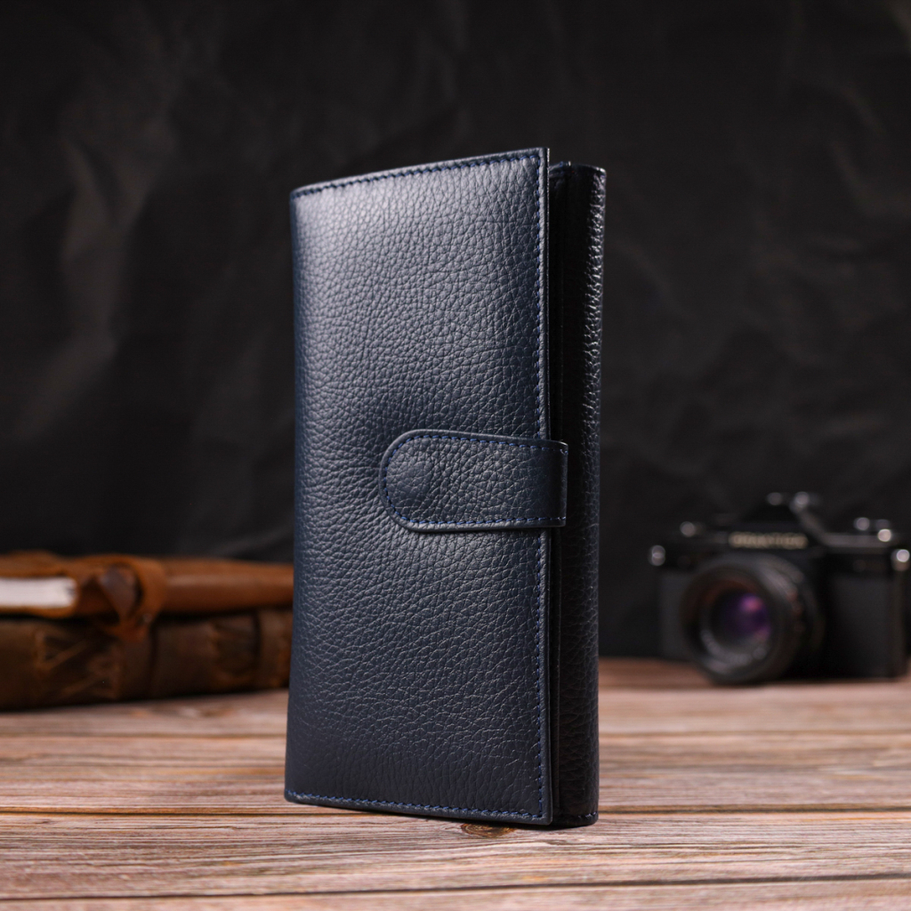 Портмоне Canpellini З натуральної шкіри Синє (21849) - зображення 9