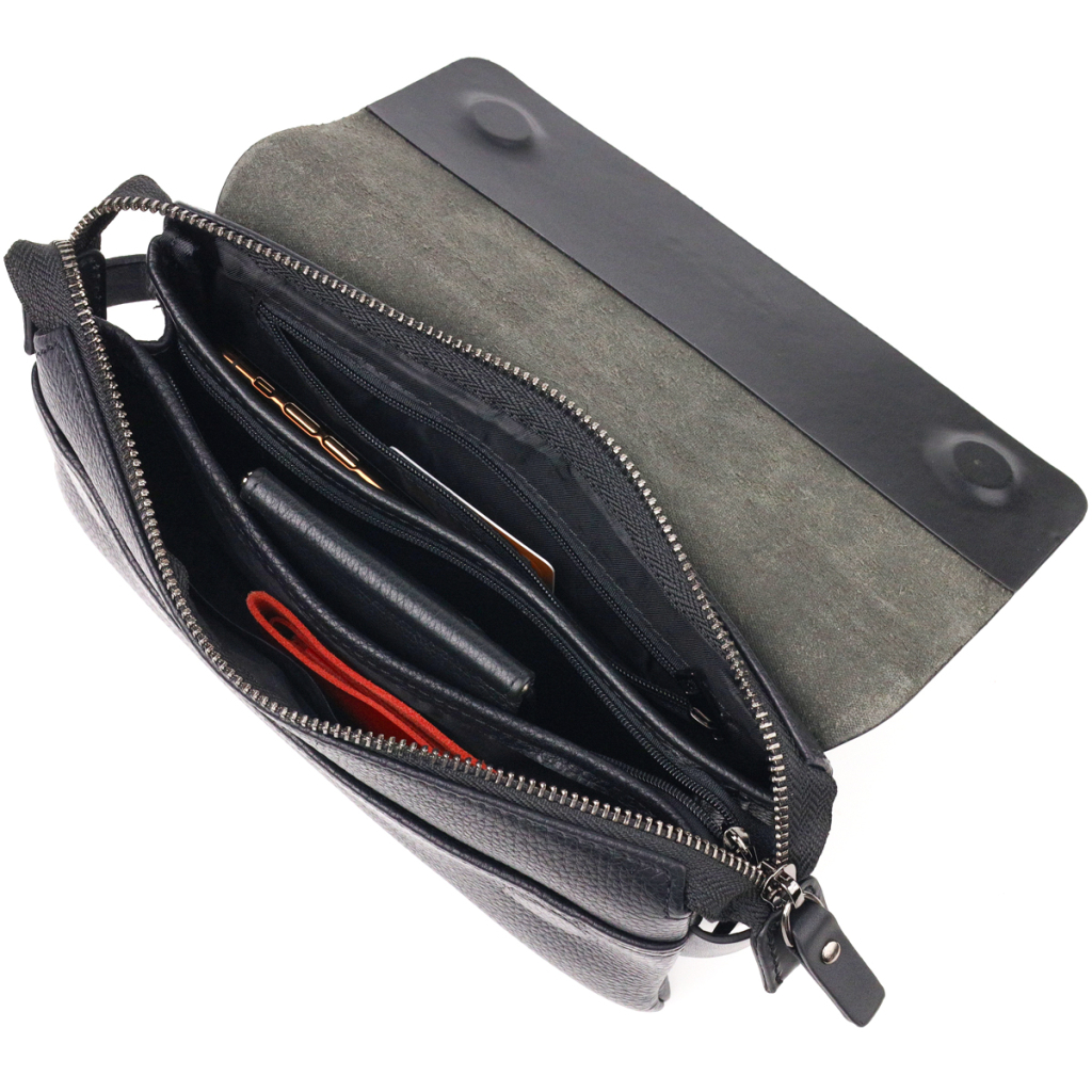 Сумка Canpellini З натуральної шкіри Чорна (21564) - зображення 7