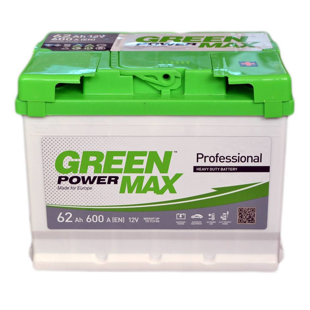 Акумулятор автомобільний GREEN POWER MAX 62Аh (000022373) - зображення 1