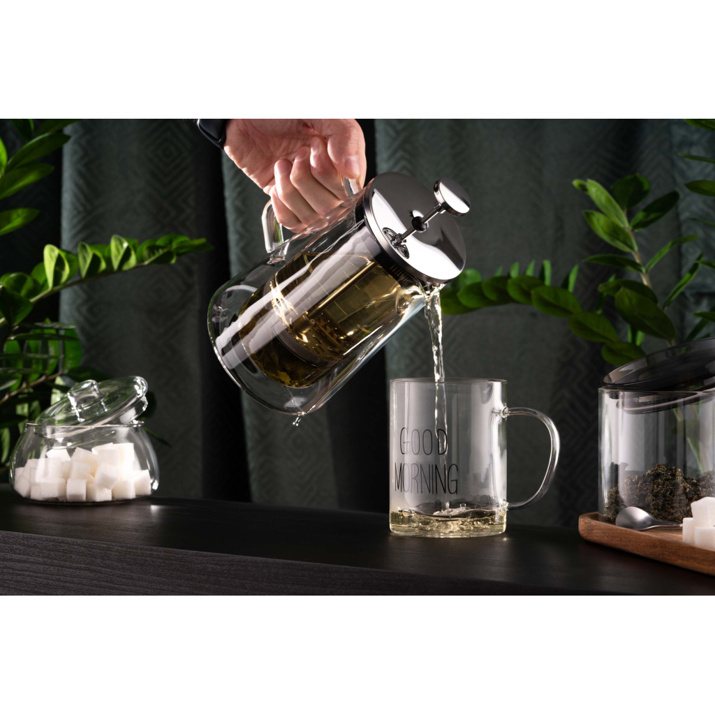 Набір чашок Ardesto Good Morning BMR 420 мл 2 шт прозорий (AR2642BMR) - изображение 5