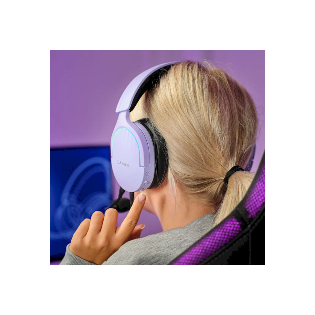 Навушники Trust GXT 490 Fayzo 7.1 USB-A Purple (25303) - зображення 7