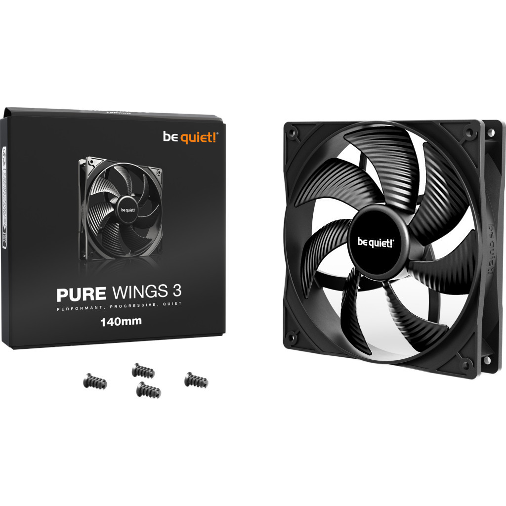 Кулер до корпусу Be quiet! PURE WINGS 3 140mm (BL107) - зображення 6