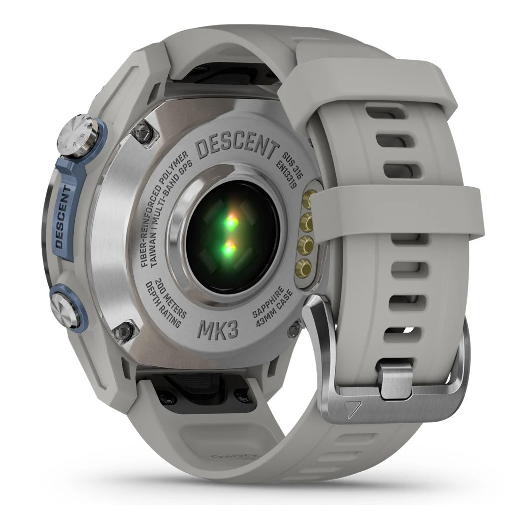 Смарт-годинник Garmin Descent Mk3, 43mm, Passvtd Steel/Fog Gry, Dive Computer, GPS дайвінг комп'ютер (010-02753-04) - зображення 6
