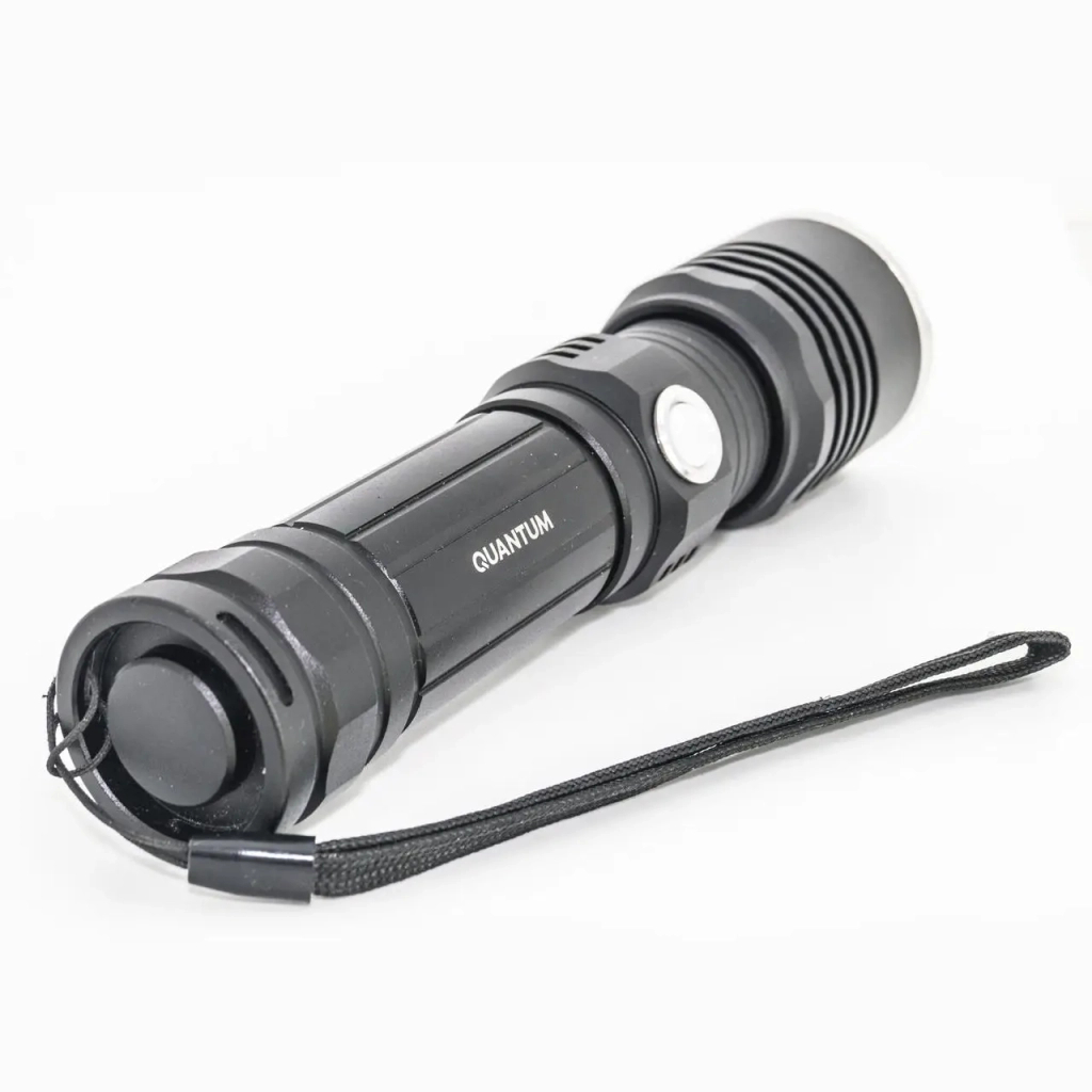 Ліхтар Quantum Solid-M 10W LED з USB + Li-ion18650/2600mAh box (QM-FL1020-18650/2600-CB) - зображення 2