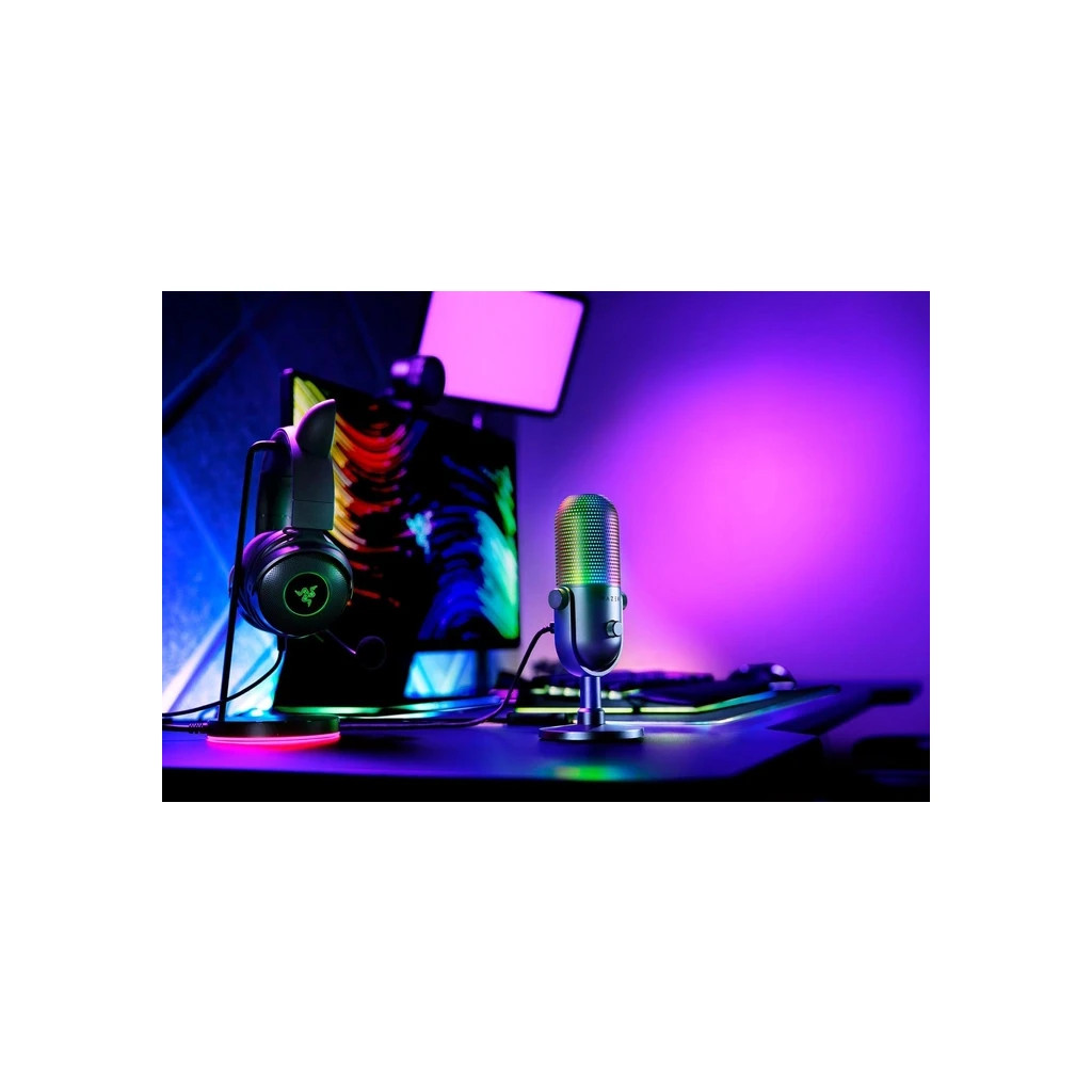 Мікрофон Razer Seiren V3 Chroma Quartz (RZ19-05060300-R3M1) - зображення 9