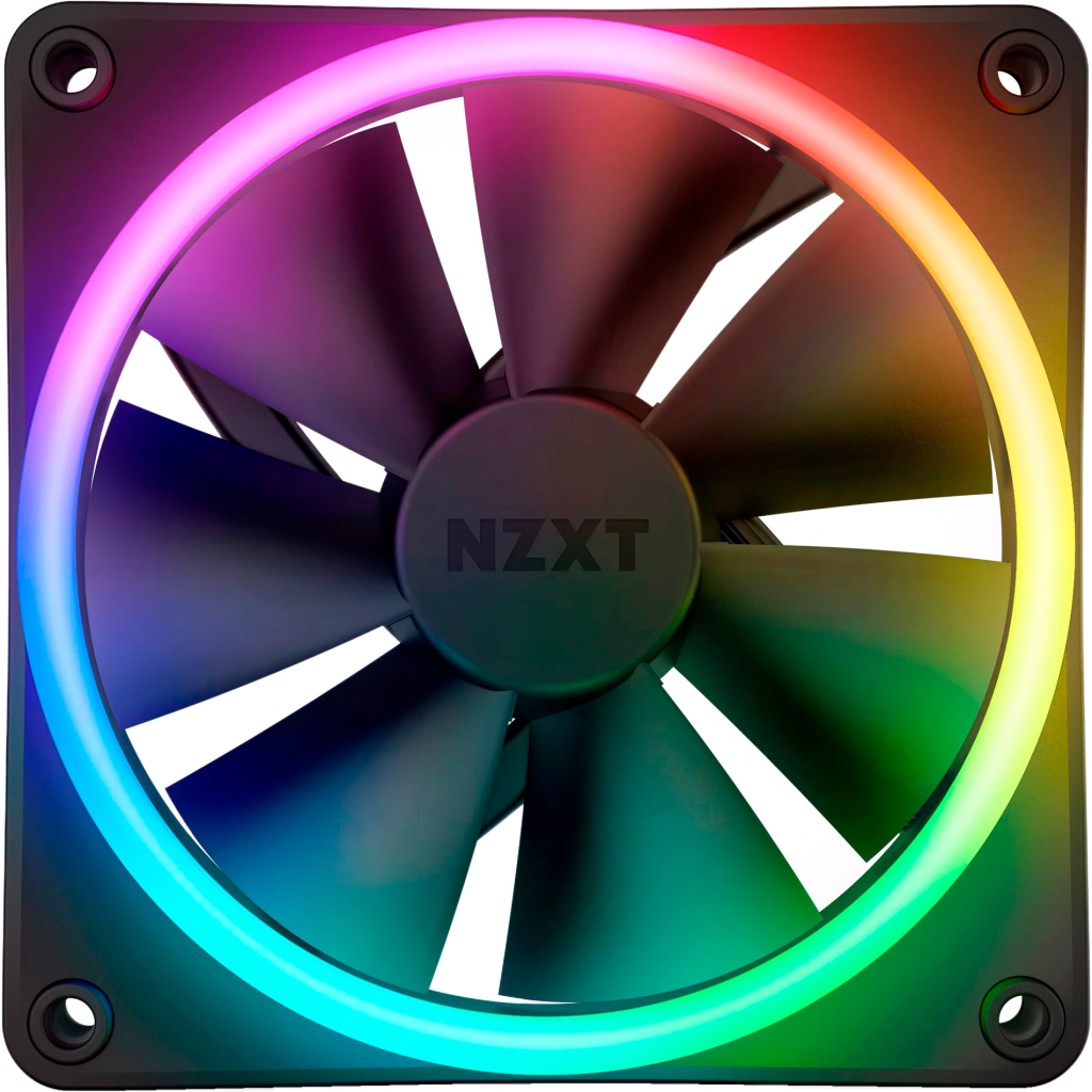 Кулер до корпусу NZXT F120RGB Duo - 120mm Dual- (RF-D12SF-B1) - зображення 1