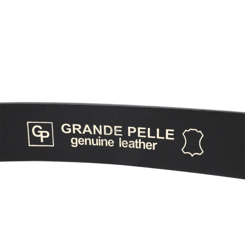 Ремінь Grande Pelle Брючний з натуральної шкіри Чорний (11675) - зображення 5