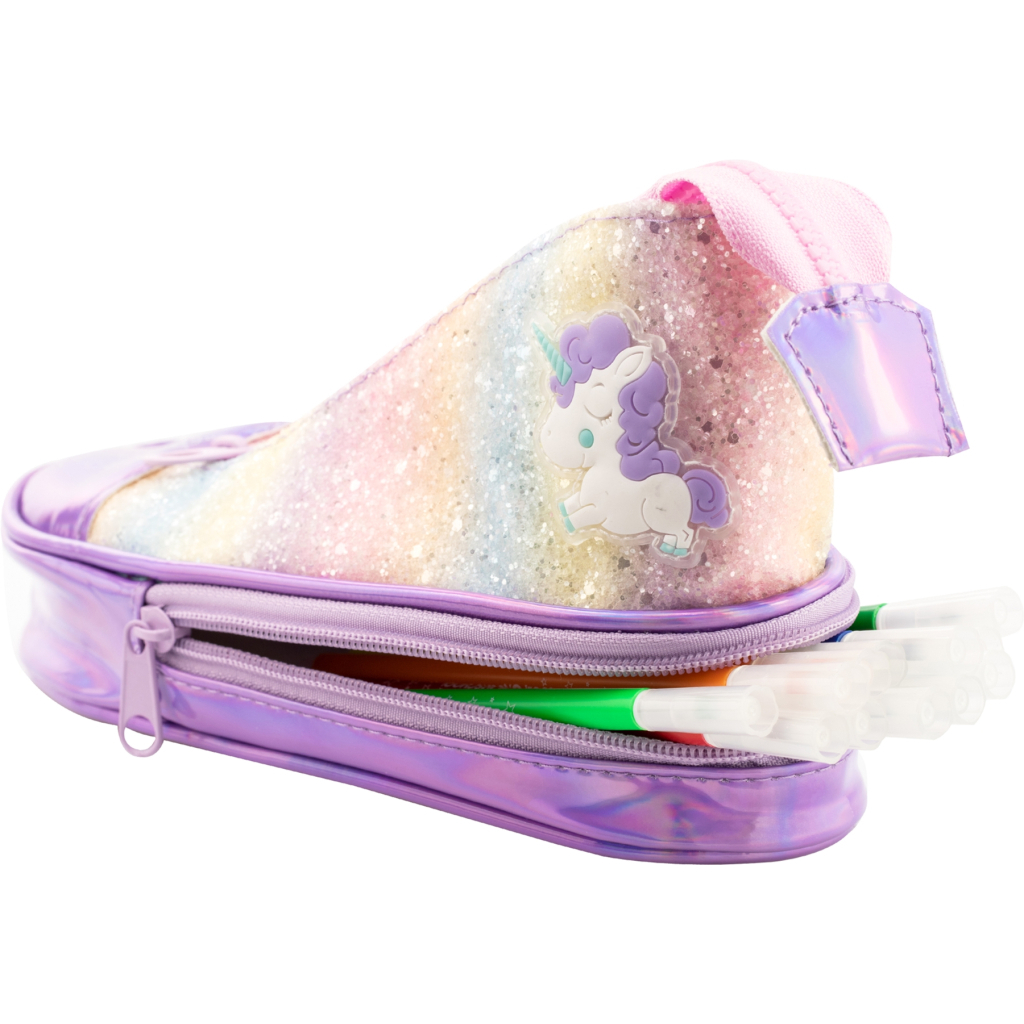 Пенал Cool For School з блискітками у вигляді кеда (5986-purple) - зображення 2