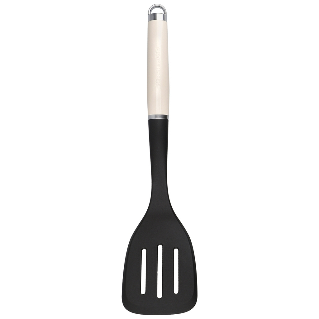 Лопатка кухонна KitchenAid Coreline з прорізами, 35,6 см, кремовий (KAG002OHACE) - зображення 1