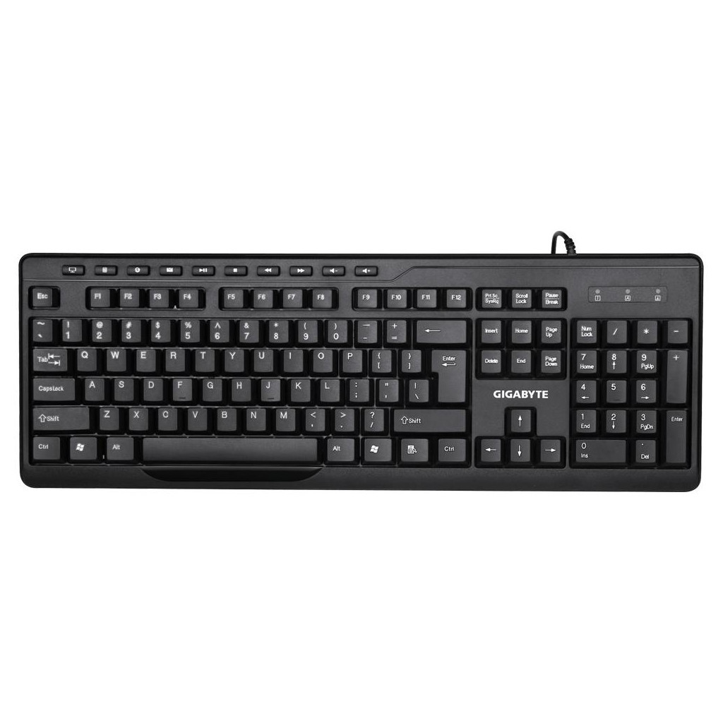 Комплект GIGABYTE GK-KM6300 USB UKR Black - зображення 2