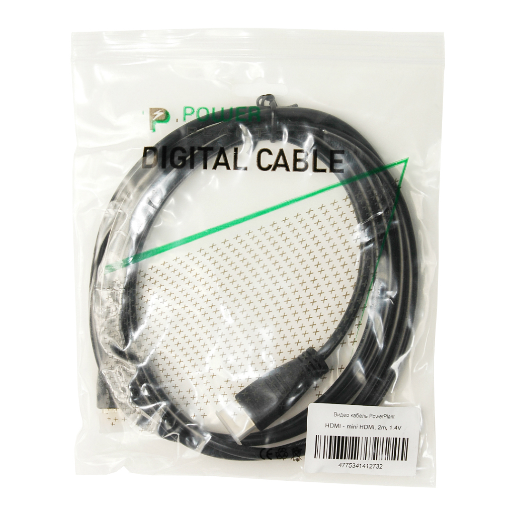 Кабель мультимедійний HDMI M to HDMI mini M 2.0m PowerPlant (KD00AS1273) - зображення 3