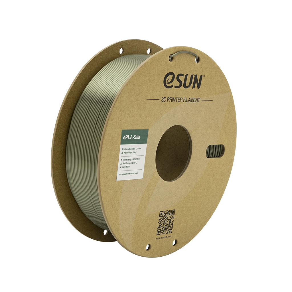 Пластик для 3D-принтера eSUN ePLA-Silk Metal 1.75мм, 1кг, bronze (ePLA-Silk-P175BR1) - зображення 1