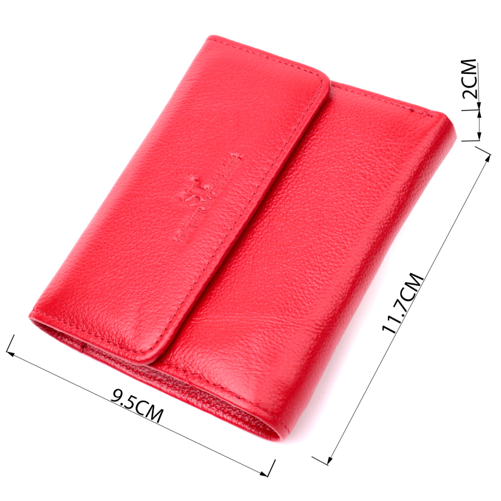 Гаманець ST Leather З натуральної шкіри Червоний (19493) - зображення 3