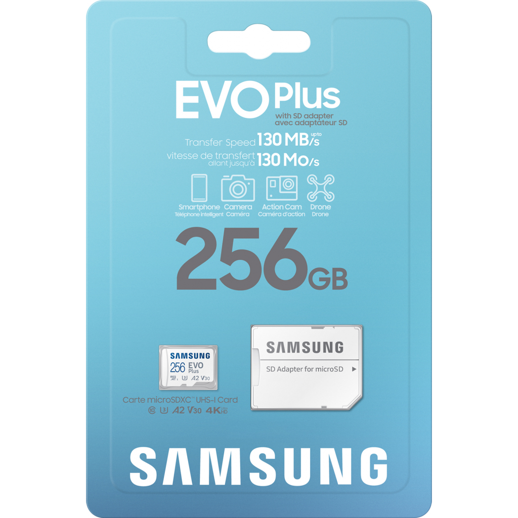 Карта пам'яті Samsung 256GB microSDXC class 10 EVO PLUS UHS-I (MB-MC256KA/RU) - зображення 8