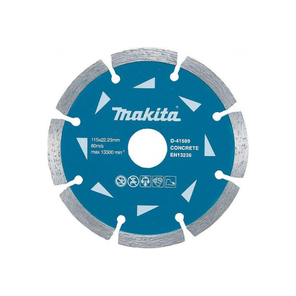 Круг відрізний Makita алмазний по бетону сегментний 125х22.23 мм (D-41595) - зображення 1