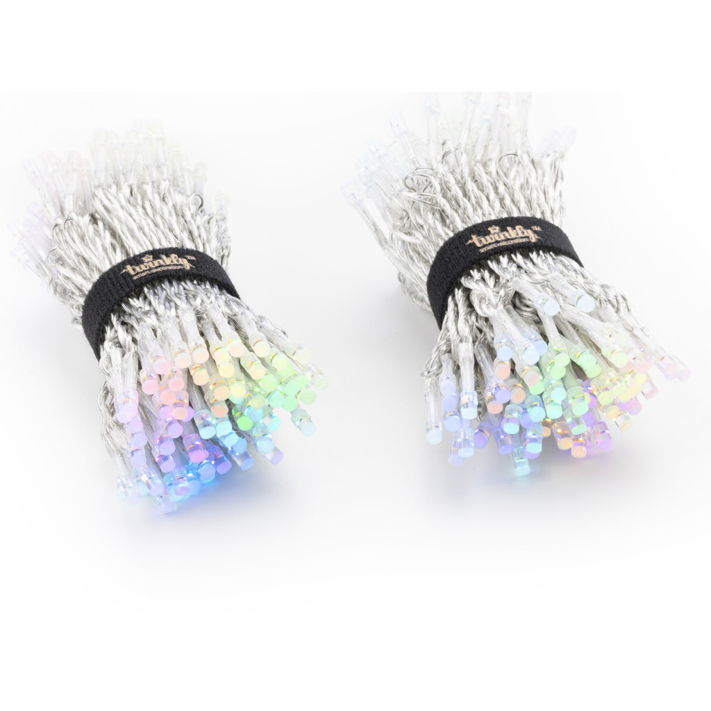 Гірлянда Twinkly Smart LED Strings RGBW 250, BT+WiFi, Gen II, IP44, кабель пр (TWS250SPP-TEU) - зображення 2