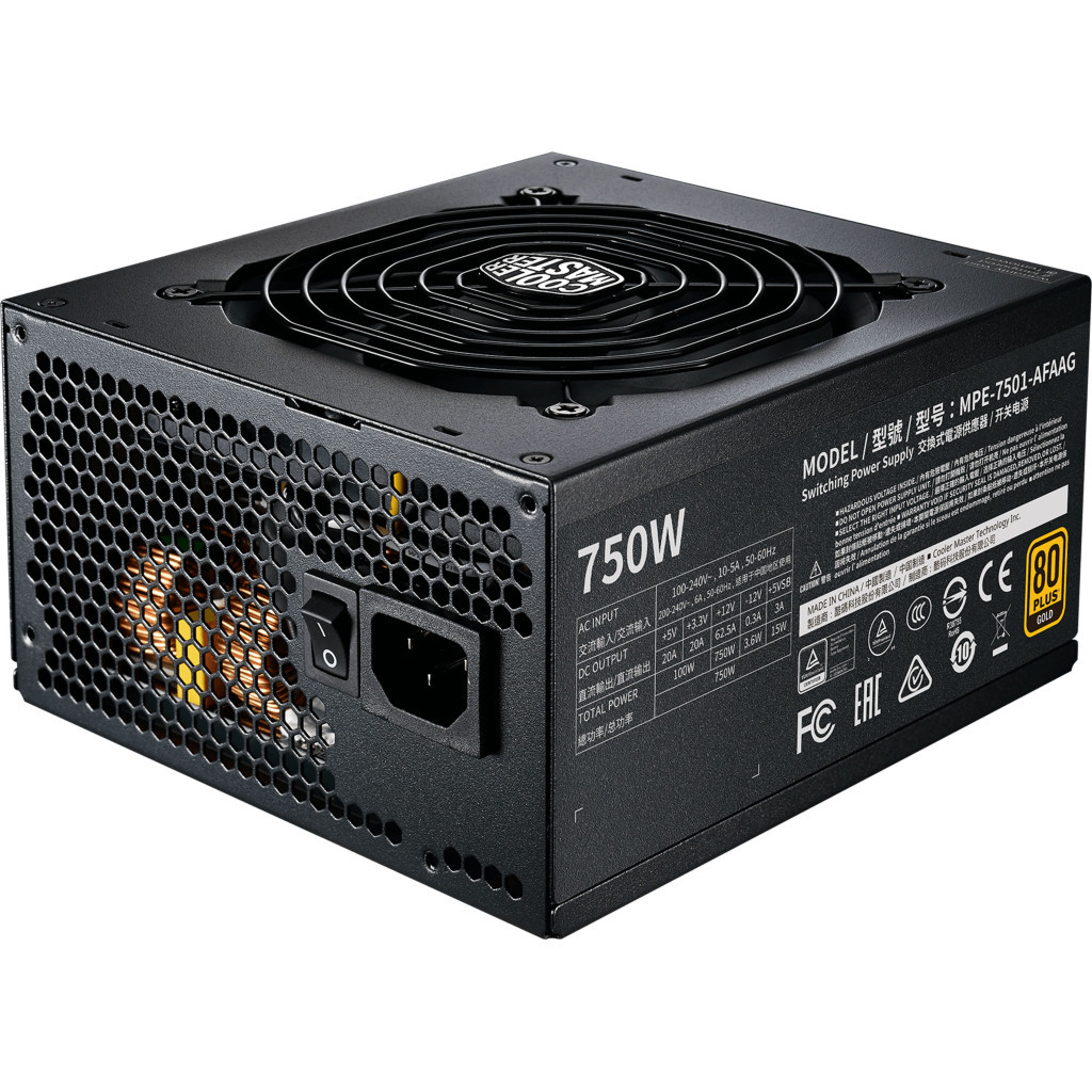 Блок живлення CoolerMaster 750W MWE Gold V2 FM (MPE-7501-AFAAG-EU) - изображение 2