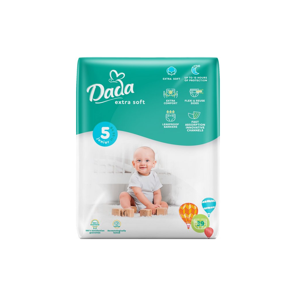 Підгузки Dada Extra Soft 5 (11-25 кг) 39 шт (4823071646429_4820174980818) - зображення 1