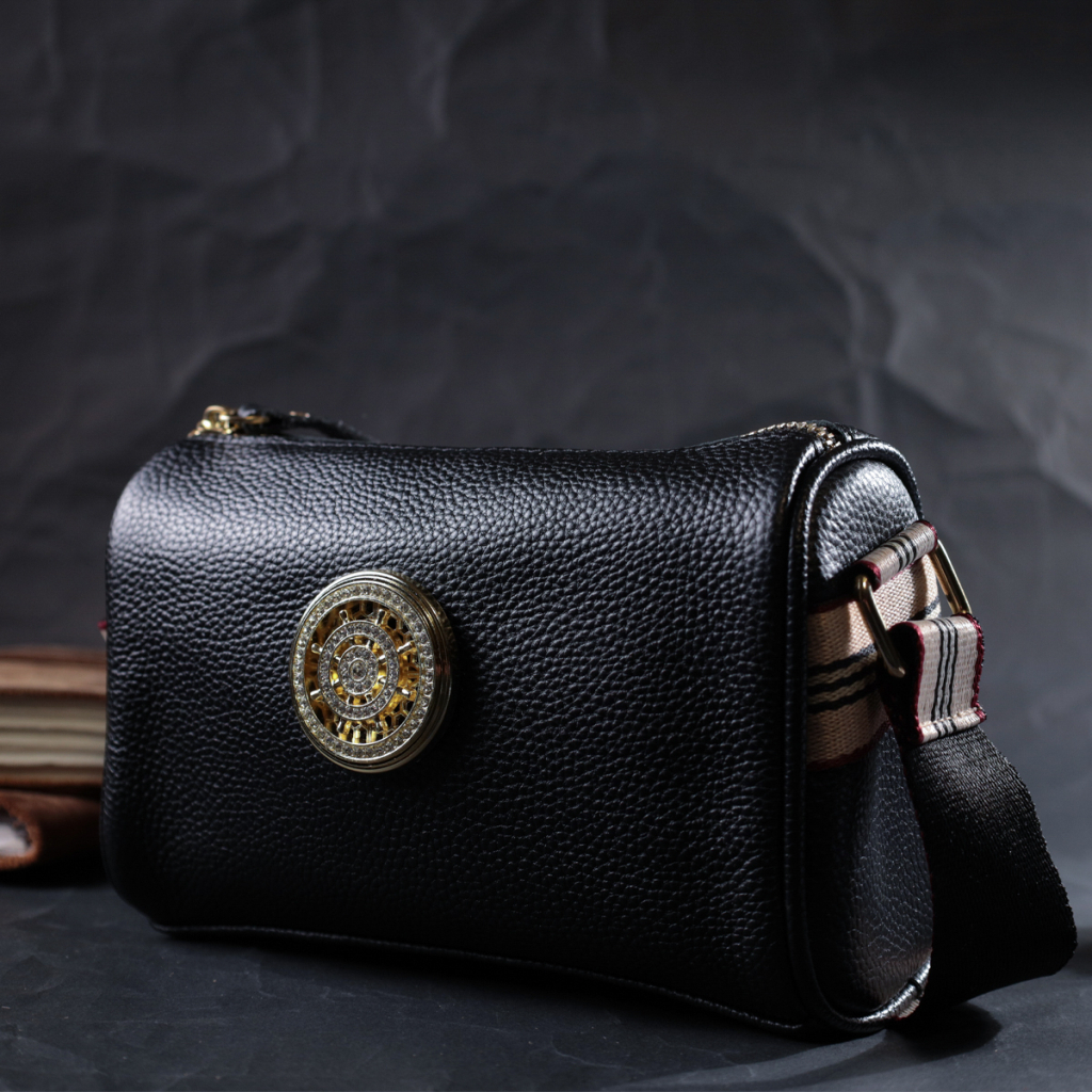 Сумка Vintage З натуральної шкіри Чорна (22262) - зображення 9