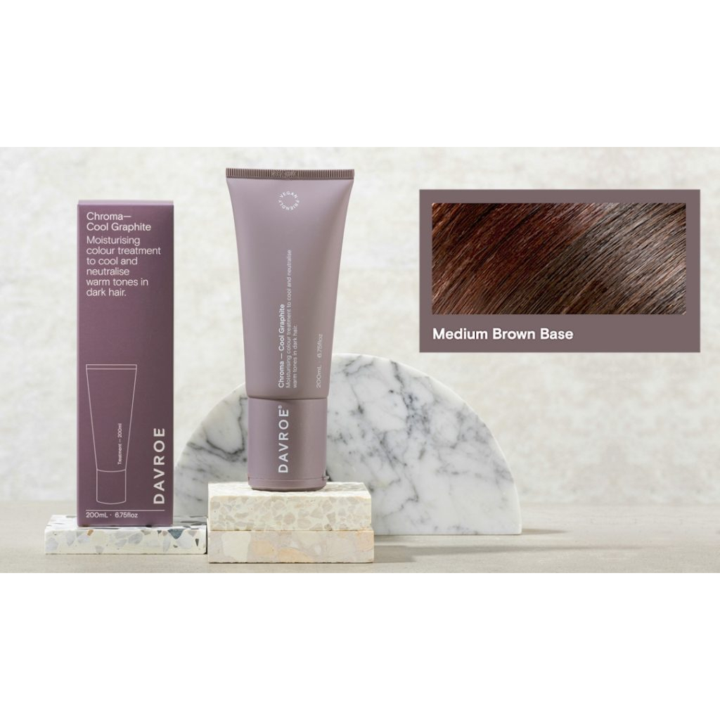 Відтінковий бальзам Davroe Chroma Colour Treatments Cool Graphite 200 мл (9326123008657) - зображення 3