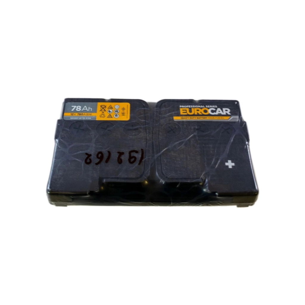 Акумулятор автомобільний EUROCAR 6СТ-78АЗ (0) (-/+) (L3) 780А 12V - зображення 3