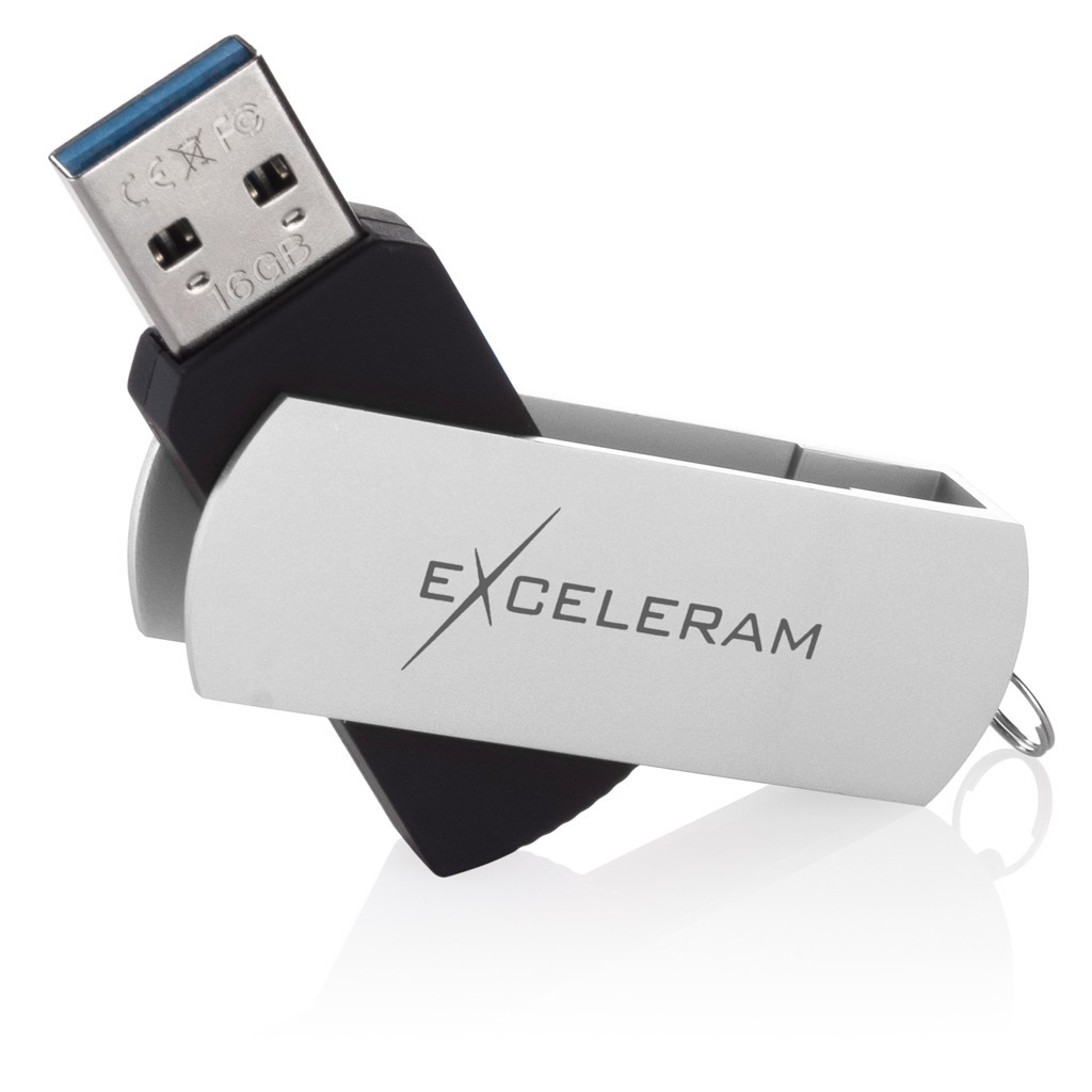 USB флеш накопичувач eXceleram 64GB P2 Series White/Black USB 3.1 Gen 1 (EXP2U3WHB64) - зображення 3