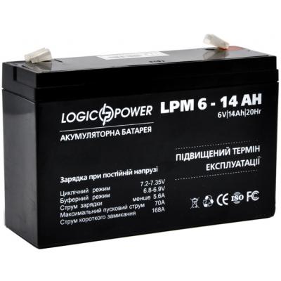Батарея до ДБЖ LogicPower LPM 6В 14 Ah (4160) - зображення 2