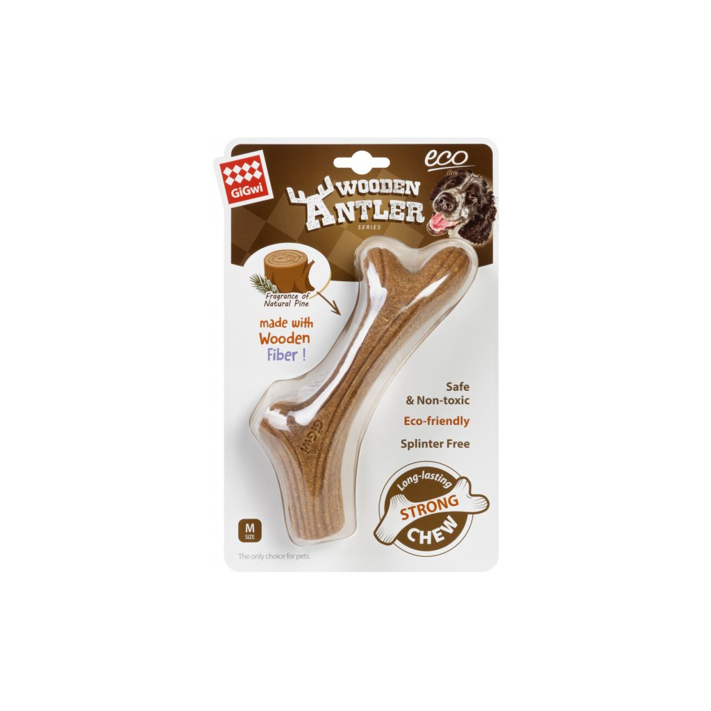 Іграшка для собак GiGwi Wooden Antler Ріг жувальний М (2342) - зображення 2