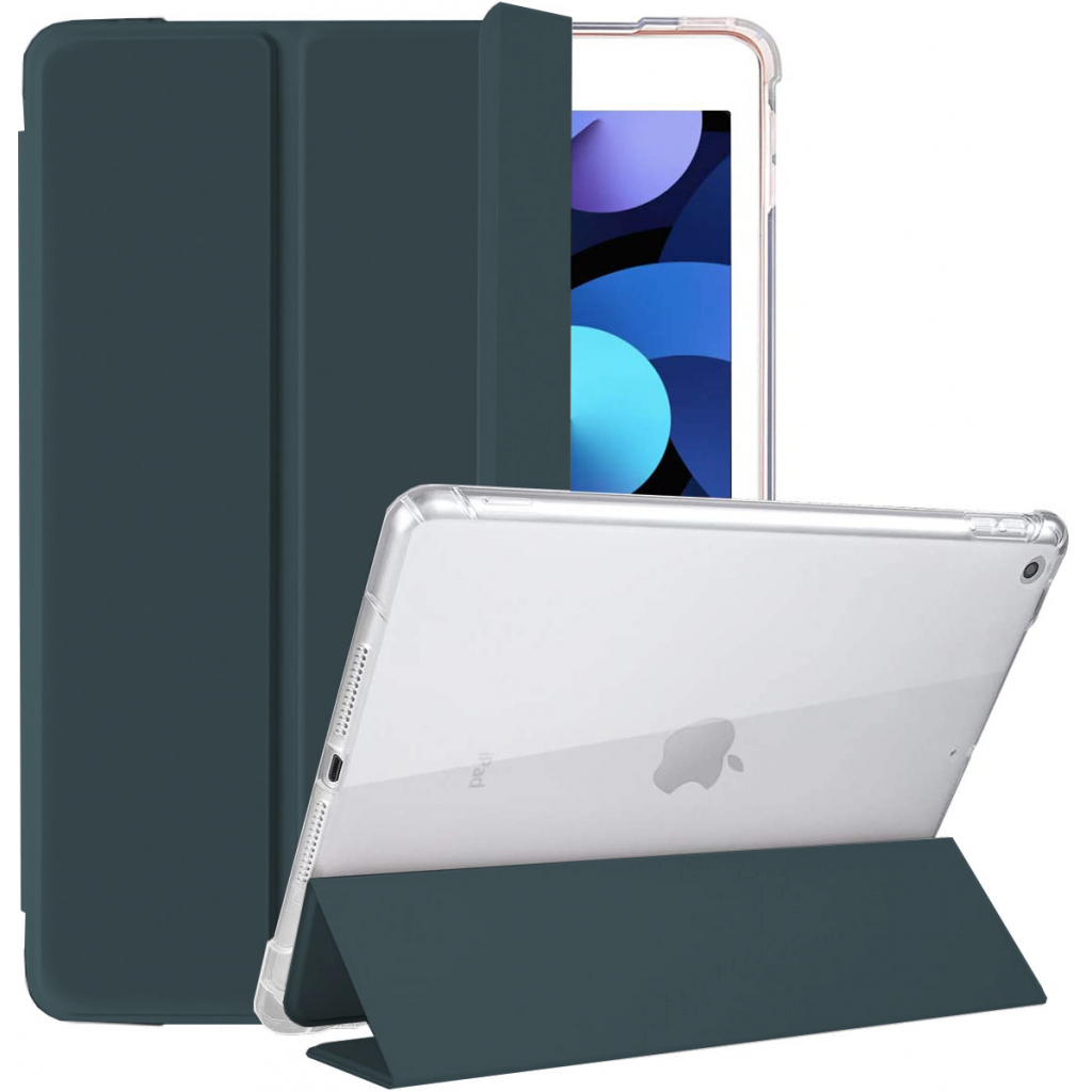 Чохол до планшета BeCover Tri Fold Soft TPU Apple iPad 10.2 2019/2020/2021 Dark Green (706737) - зображення 2