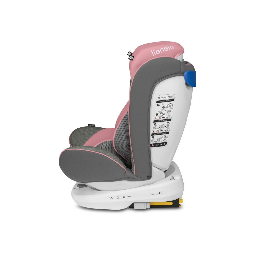 Автокрісло Lionelo Bastiaan Isofix Sporty Black (LO-BASTIAAN PINK SPORTY BLACK) - зображення 8