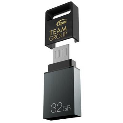 USB флеш накопичувач Team 32GB M151 Gray USB 2.0 OTG (TM15132GC01) - зображення 3