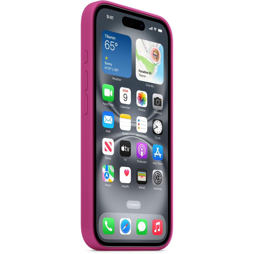 Чохол до мобільного телефона Apple iPhone16 Silicone Case with MagSafe - Fuchsia (MYY53ZM/A) - зображення 2