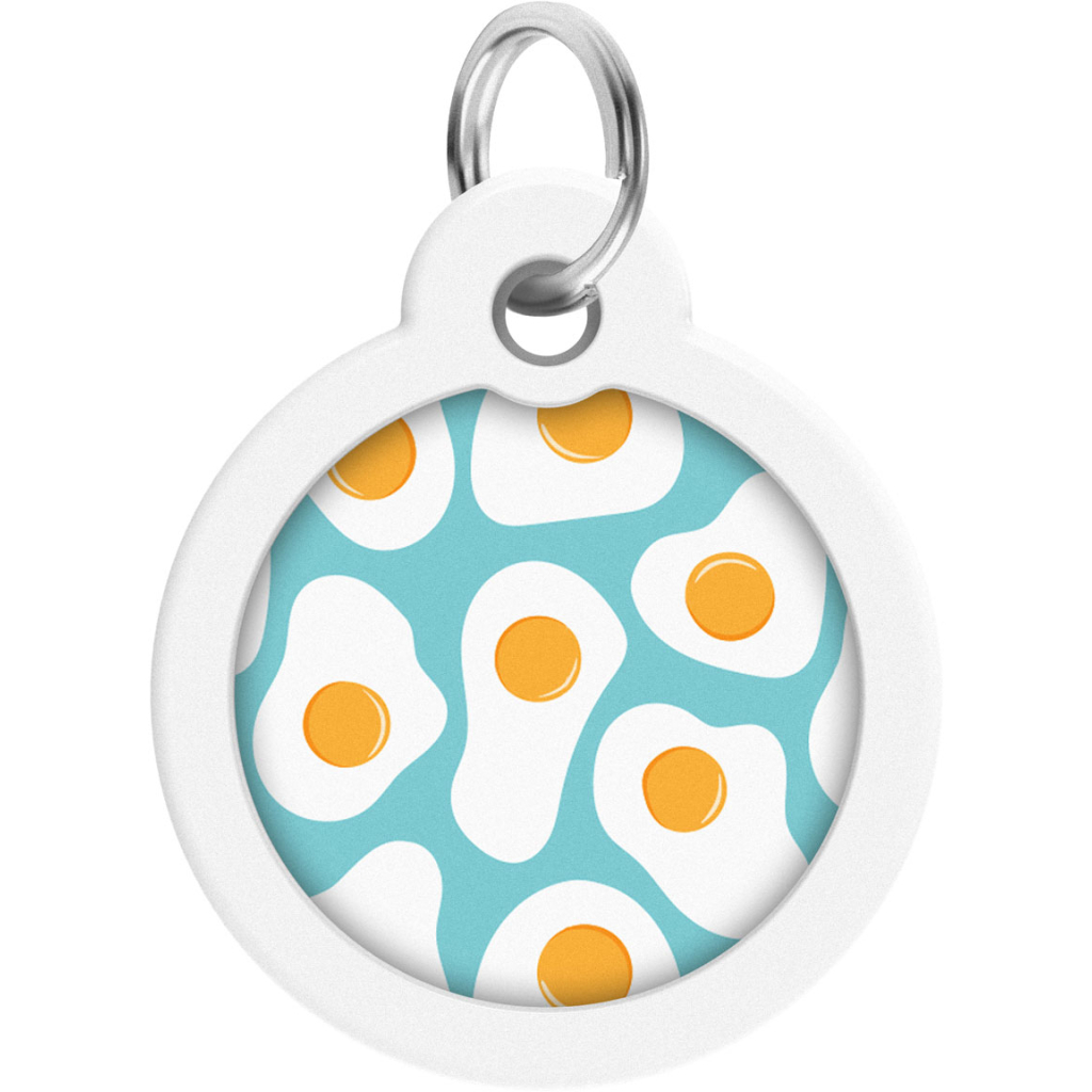 Адресник для тварин WAUDOG Smart ID з QR паспортом "Яєчня", круг 30 мм (230-0213) - зображення 2