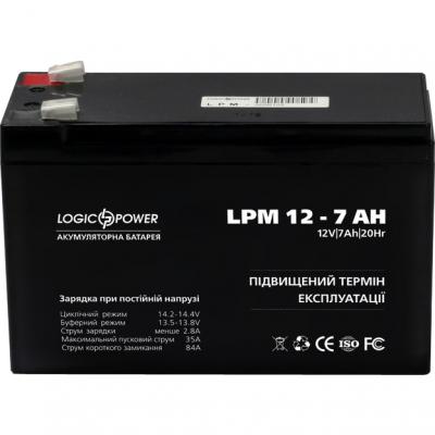 Батарея до ДБЖ LogicPower LPM 12В 7 Ah (3862) - зображення 1