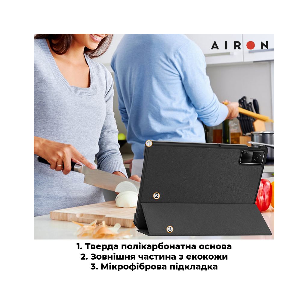 Чохол до планшета AirOn Premium для Xiaomi Redmi Pad SE 11" 2023 + Film (4822352781105) - зображення 5