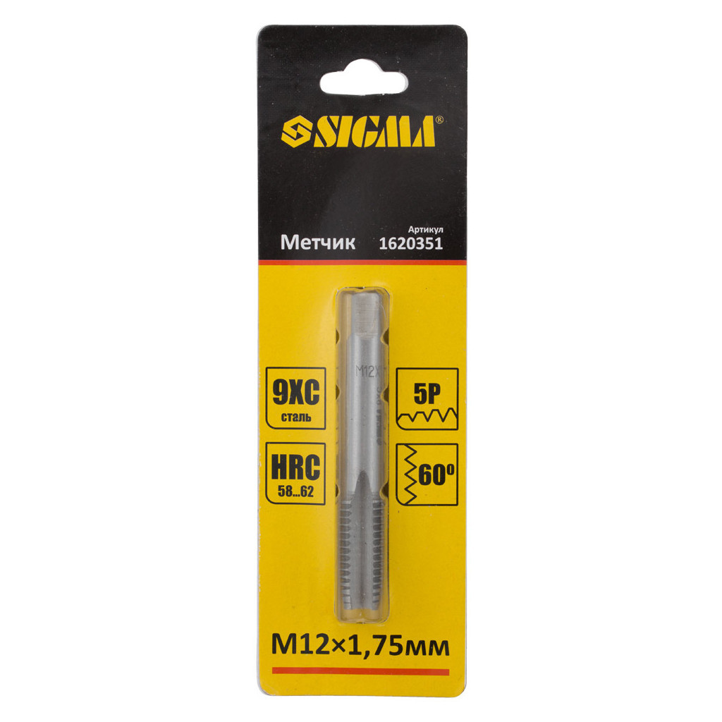 Мітчик Sigma М12x1.75мм (1620351) - зображення 2