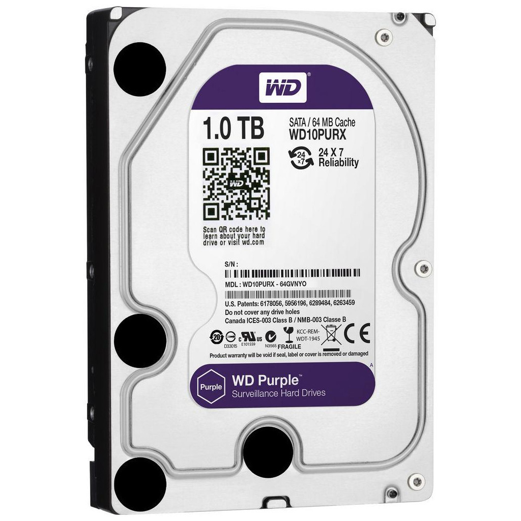 Жорсткий диск 3.5" 1TB WD (#WD10PURX-FR#) - зображення 2