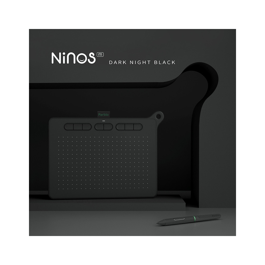 Графічний планшет Parblo Ninos M Black (NINOSM) - зображення 9
