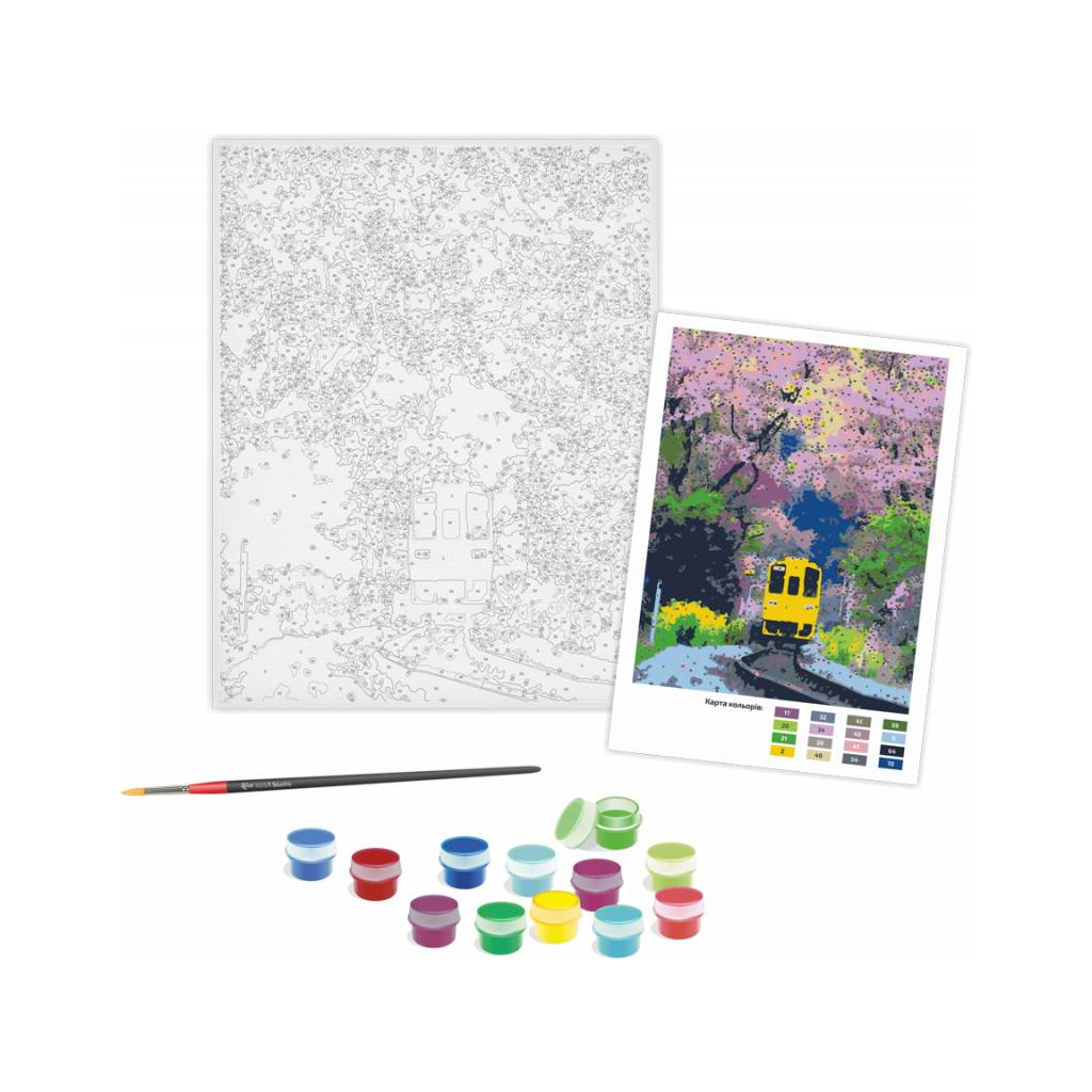 Картина по номерам Rosa Start Яскравий потяг 35х45 см (4823098512646) - изображение 3