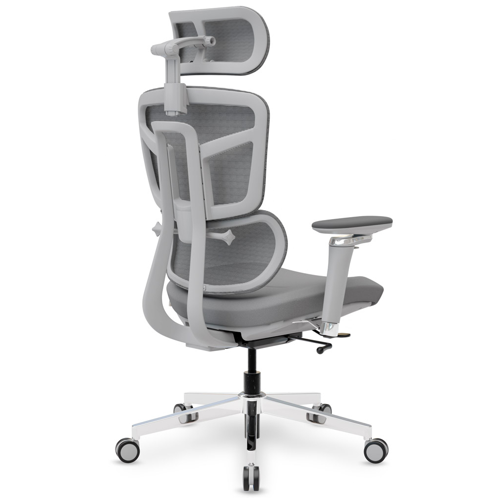 Офісне крісло Mealux S4 Air Fabric Grey (HF-S4 F/G) - зображення 2