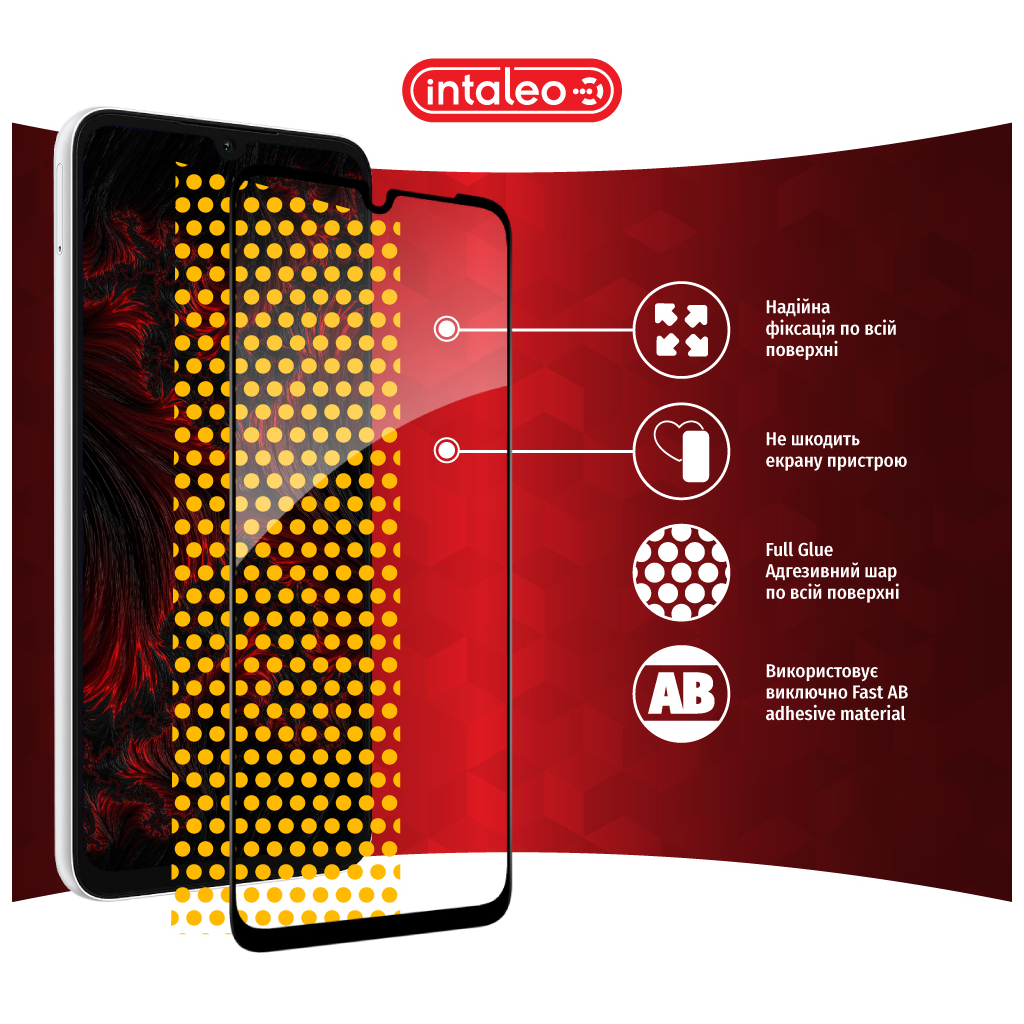 Скло захисне Intaleo Full Glue Samsung A05 Black (1283126578328) - зображення 7