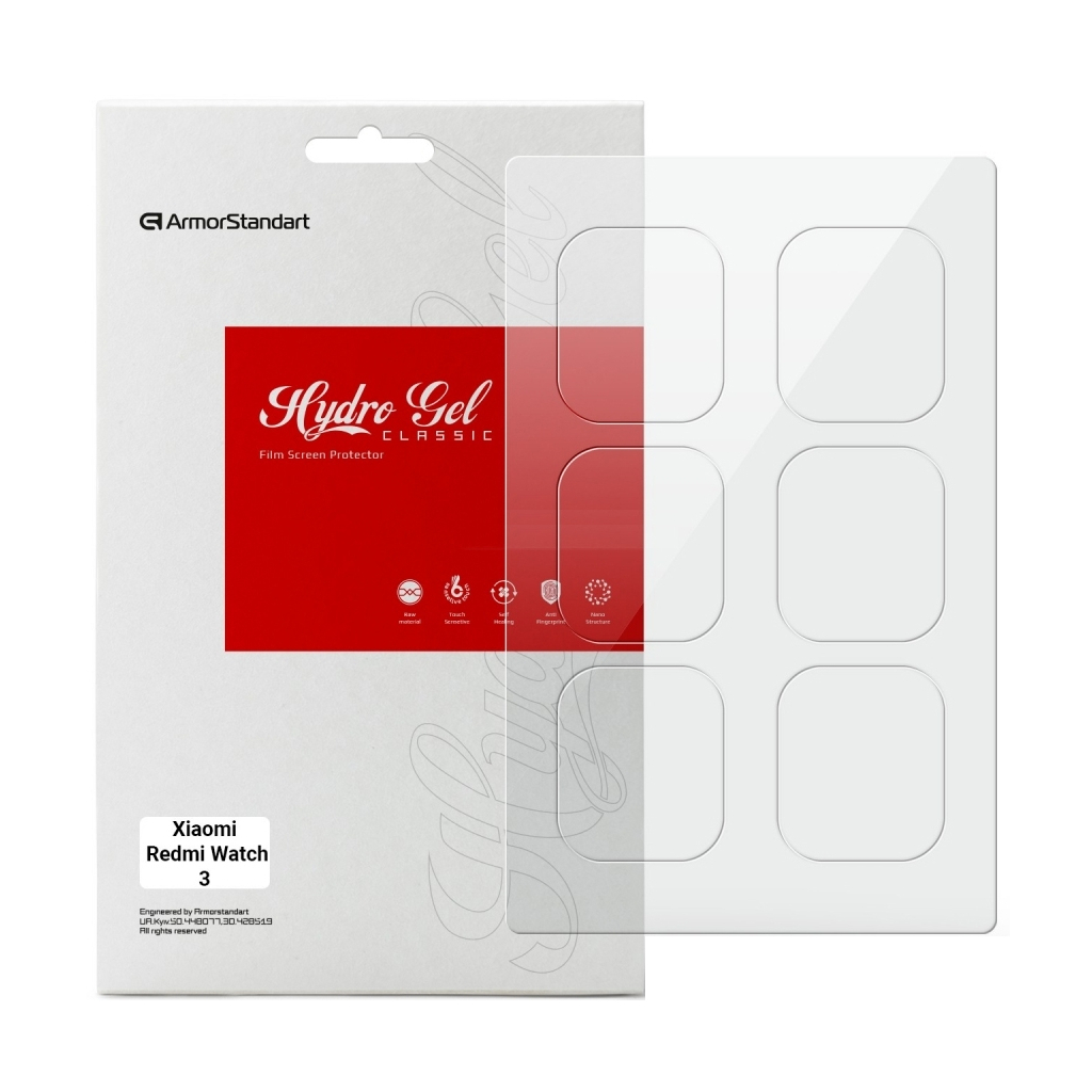 Плівка захисна Armorstandart Xiaomi Redmi Watch 3 6 pcs (ARM67090) - зображення 1