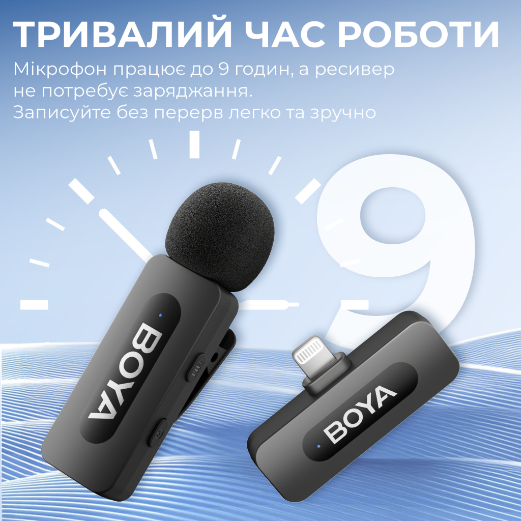 Мікрофон Boya BY-V2 Lightning Black (BY-V2) - изображение 10