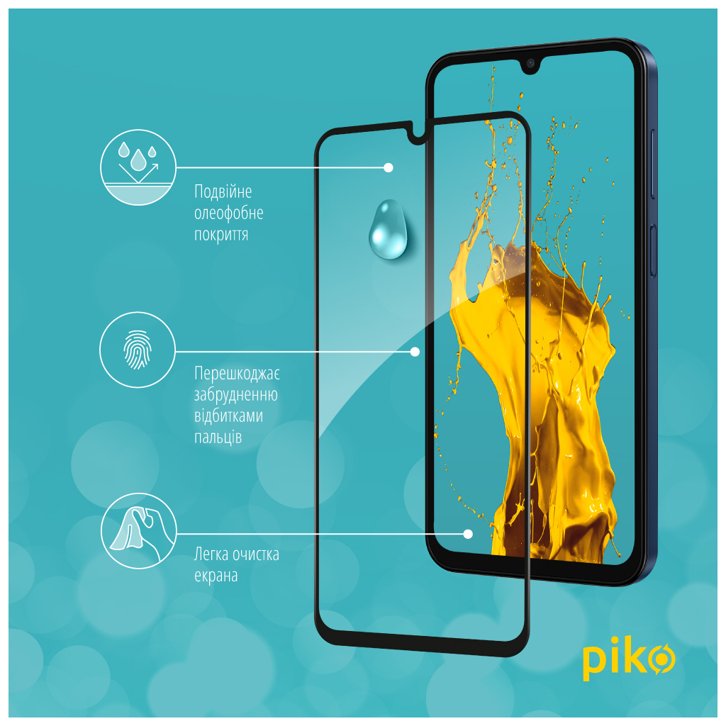 Скло захисне Piko Full Glue Samsung M15 Black (1283126591662) - зображення 4